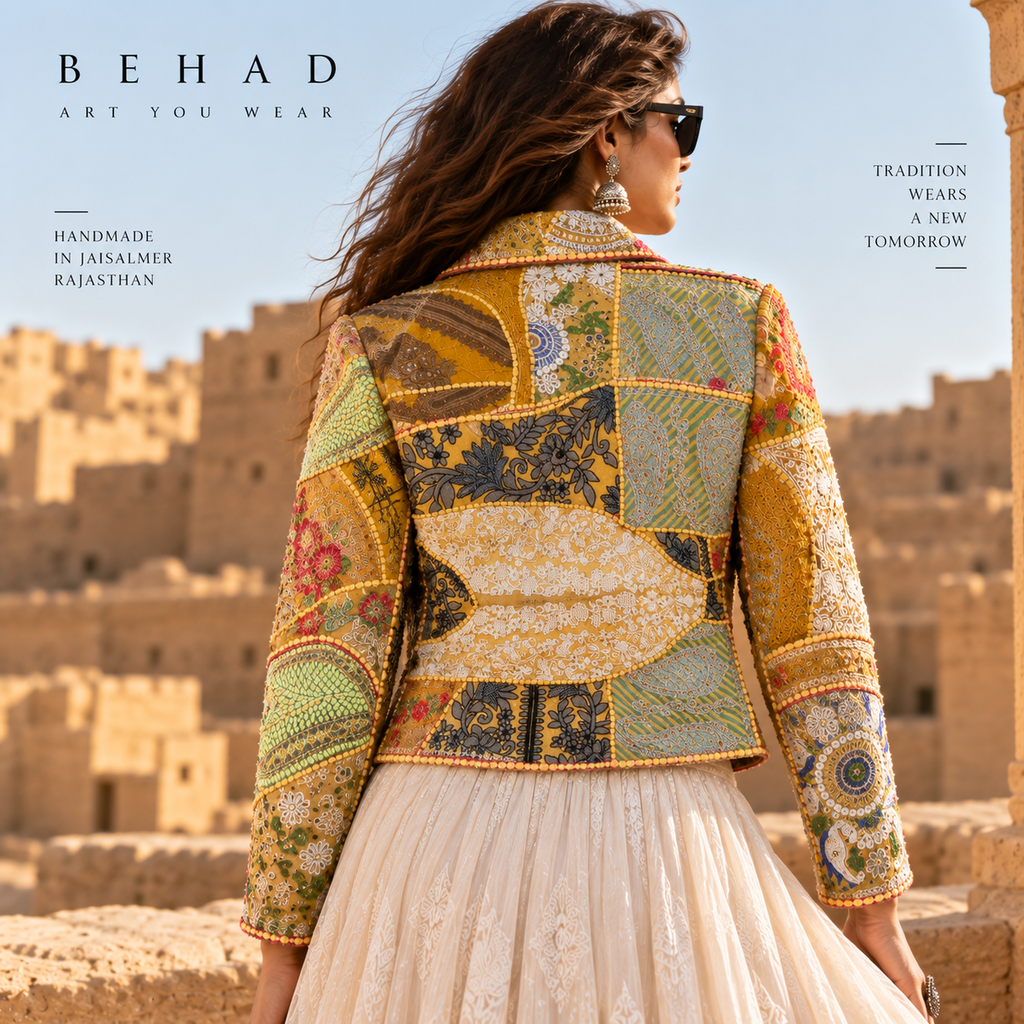 BEHAD — Kesariya Noor Jacket