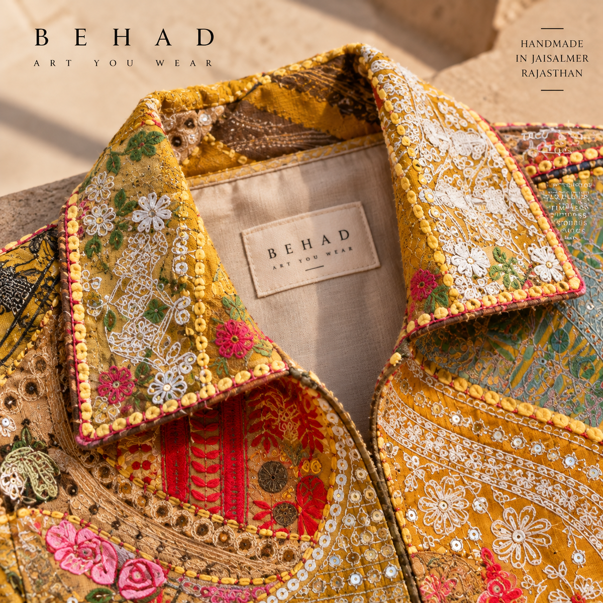 BEHAD — Kesariya Noor Jacket