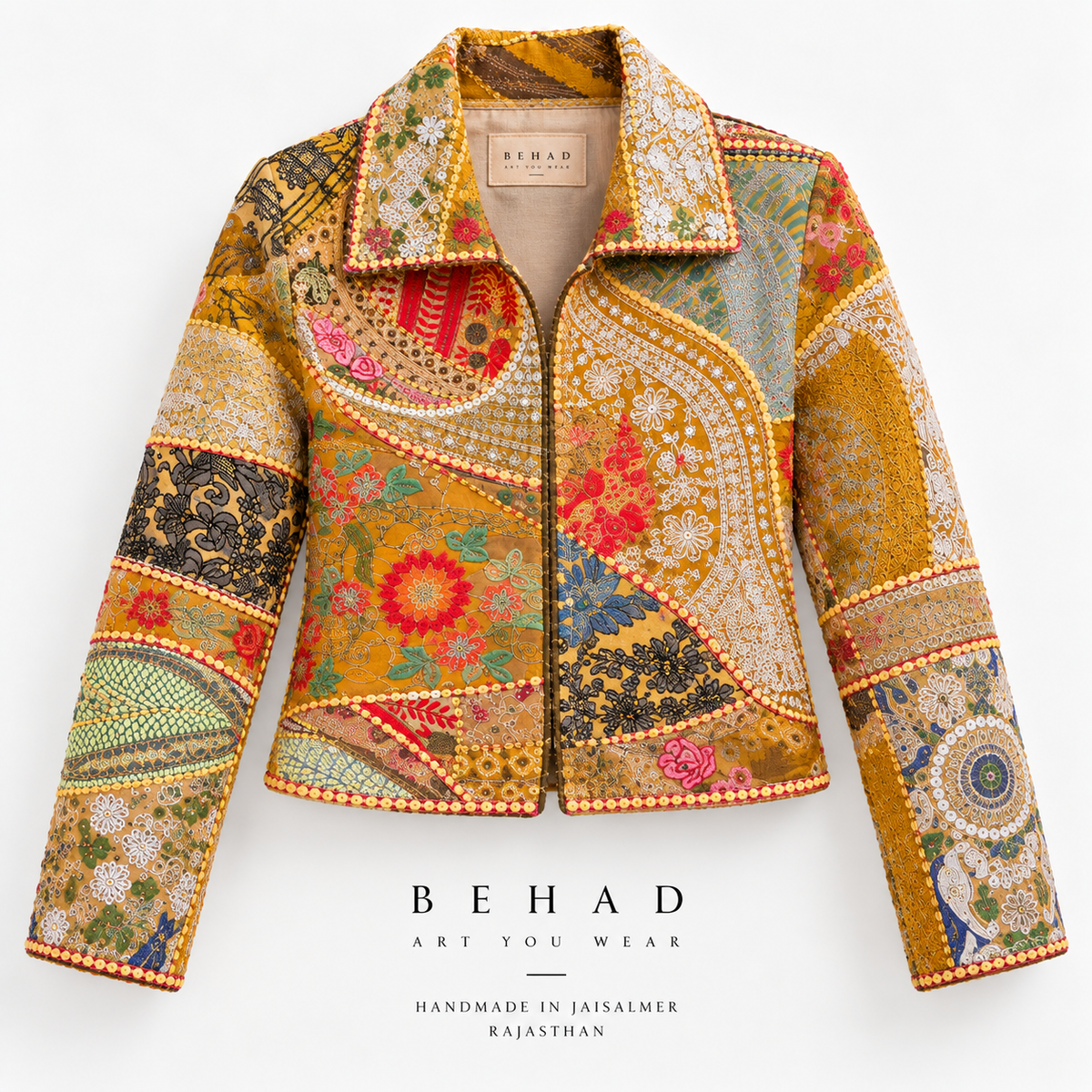 BEHAD — Kesariya Noor Jacket