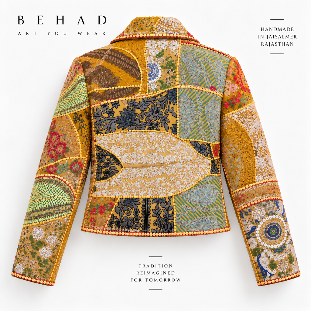 BEHAD — Kesariya Noor Jacket