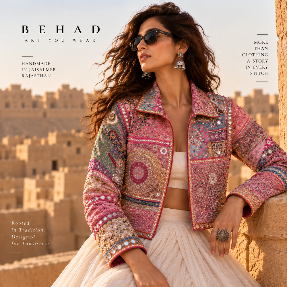 BEHAD — Gulabi Gulal Jacket
